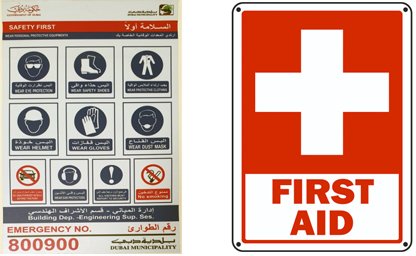 dubai sticker warning sign